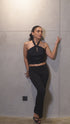 Black Tie Halter
